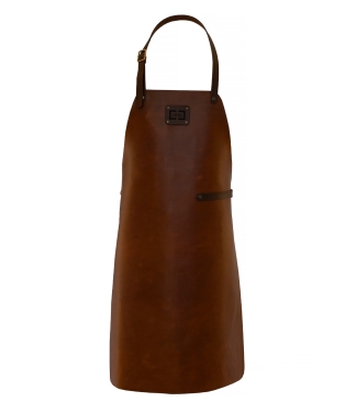 Dabīgās ādas priekšauts BBQ Cognac