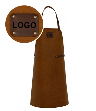 Personalizēts ādas priekšauts ar logotipu Cognac