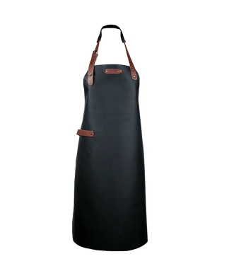 Ādas priekšauts BBQ melns Bovine Black