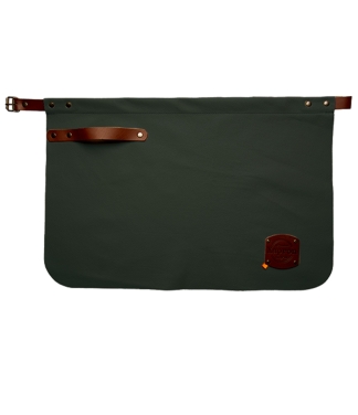 Īsais ādas priekšauts Bovine Dark Green