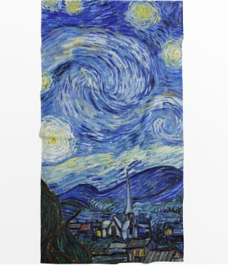 Pludmales dvielis Vincent Van Gogh Zvaigžņotā nakts