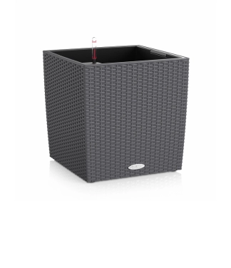 Stilīgs puķu pods Lechuza Cube Cottage 40