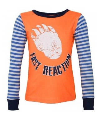 Bērnu svītrains kokvilnas t-krekls