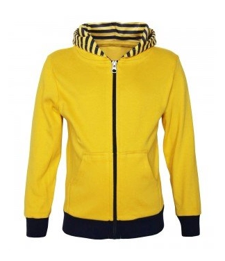 Bērnu dzeltens džemperis ar kapuci