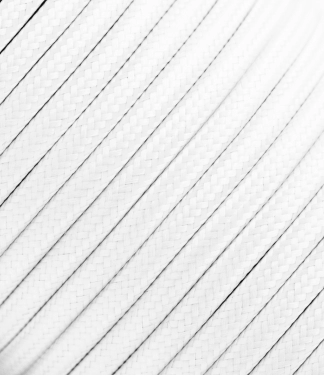 Tekstilinis kabelis baltas