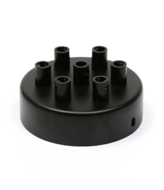 Melns metāla plafons J7 – 7 caurumi