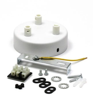 Balts metāla plafons B3 – 3 caurumi.