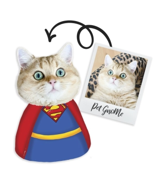 Spilvens ar kaķa attēlu SuperMan