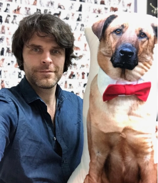 Personalizēts Happy - mājdzīvnieku spilvens