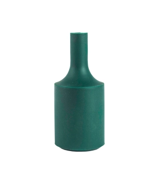 Silikona spuldzes cokola pārsegs tumši zaļā krāsā.