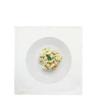 Linu salvetīte Baltā rasola