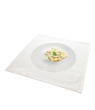 Linu salvetīte Baltā rasola