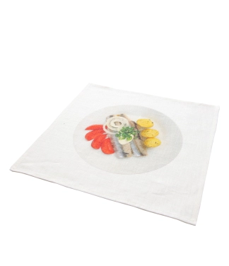 Linu salvetīte Siļķes uzkoda