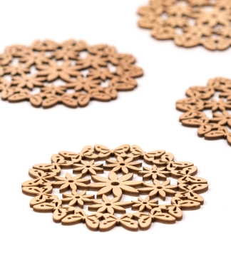 Medinių padėkliukų rinkinys O2