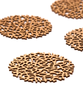 Dovana įkurtuvėms medinių padėkliukų rinkinys O6