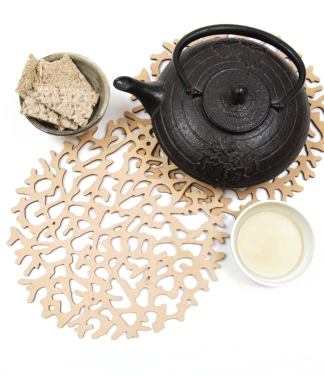 Stilinga interjero detalė medinis padėkliukas O6