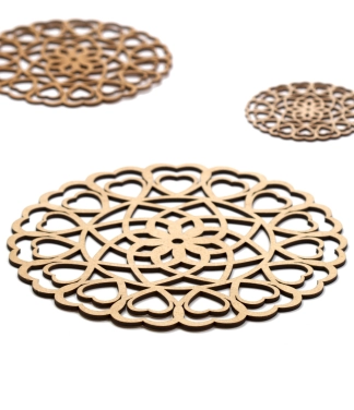 Stalo padėkliukas medinis O12