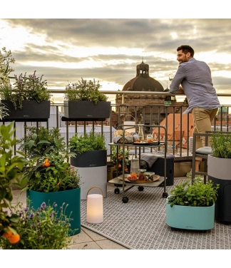 Stilīgs puķu pods Lechuza Pila