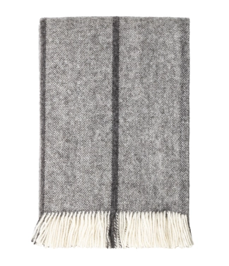 Vilnas pleds Scandimama Dark Nordic Grey 126