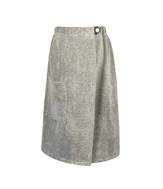 Divkrāsu priekšauts pirtij no lina