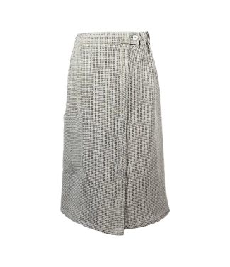 Dabiska lina priekšauts pirtij