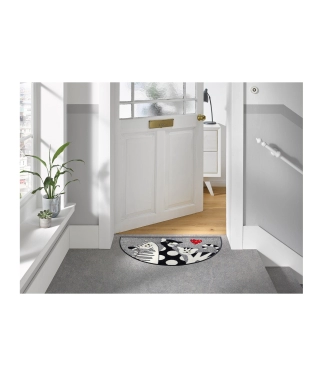 Durų kilimėlis plaunamas su katėmis