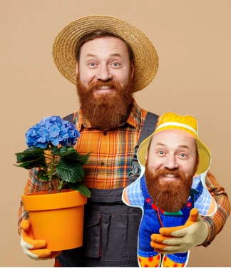 Dāvana vectēvam, spilvens ar fotogrāfiju