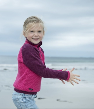 merino vilnas bikses bērniem Devold Plum