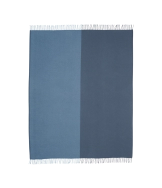 mėlynas merino vilnos pledas stilingas