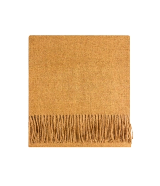 Šalis vilnonis platus moteriškas garstyčių spalva