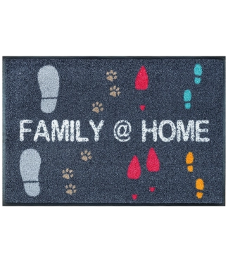 Durvju paklājiņš ar uzrakstu