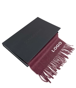 Biznesa dāvana šalle bordo krāsā dēžutē