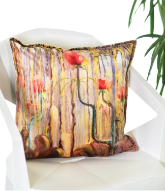 dekoratyvinė pagalvėlė su čiurlionio piešiniu