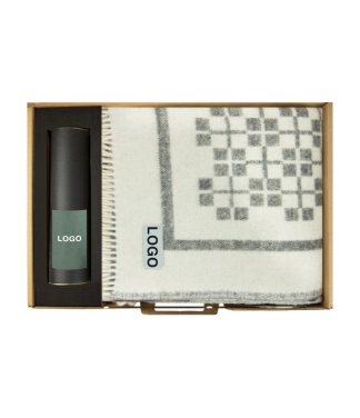 Biznesa dāvanas pleds un mājas aromāts