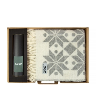 Biznesa dāvana pleds un mājas aromāts