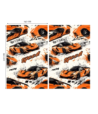 dieninės vaikiškos užuolaidos su automobiliais