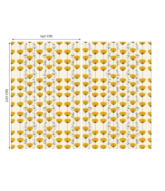 šviesios naktinės užuolaidos išmatavimai