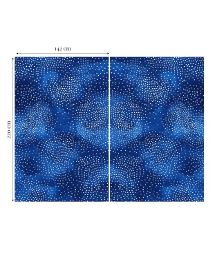 mėlynos spalvos naktinės užuolaidos išmatavimai