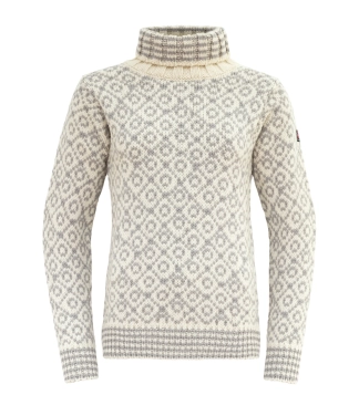 Pilkas megztinis moterims vilnonis devold