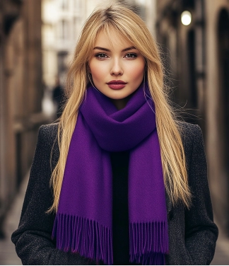 Sieviešu Šalle Baby Alpaca Violet