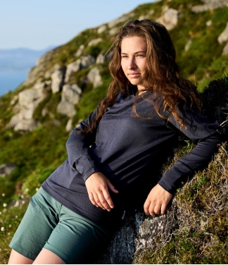 Plāna merino blūze sievietēm Ink