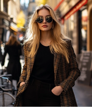 Melns tops ar garām piedurknēm