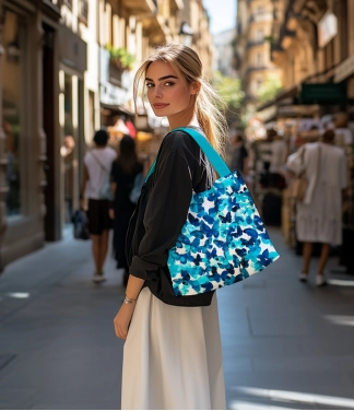 Sieviešu soma ar tauriņa rakstu