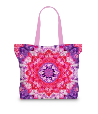 Rozā krāsas iepirkumu soma