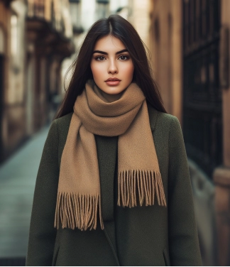 Ruda šalle sievietēm