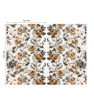 Dienas aizkari ar raksta izmēriem