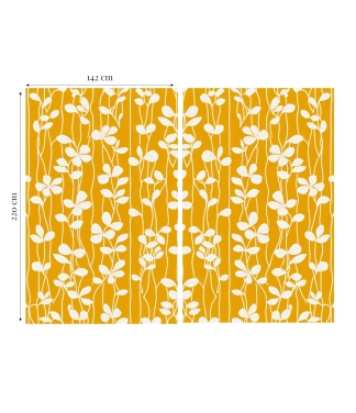 Raibi ziedaini dienas aizkari izmēri