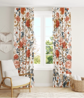 Margu dienas aizkaru izmantošana interjerā