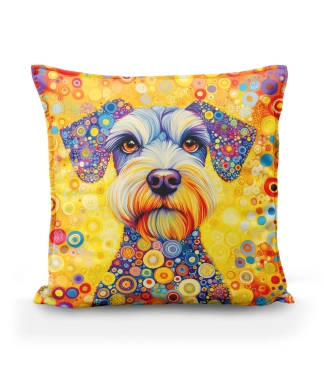 Marga pagalvėlė su raštu Šnauceris