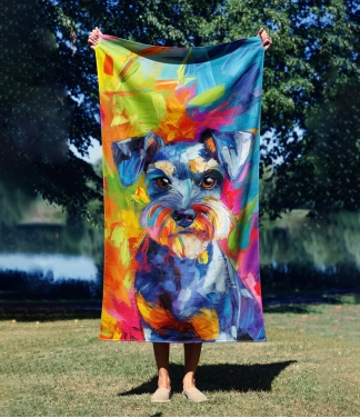 Dovana moteriai rankšluostis Šnauceris